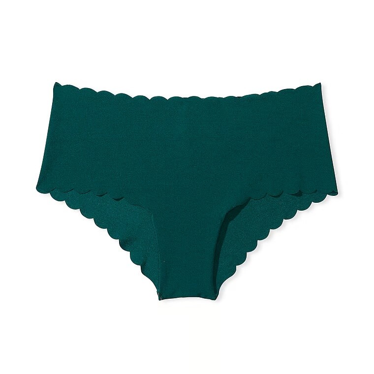 

Трусы Victoria's Secret No-Show Cheeky In Scalloped, темно-зеленый