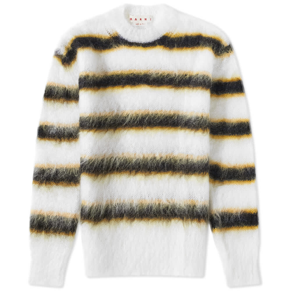 

Толстовка Marni Stripe Mohair Crew Sweat, Серый