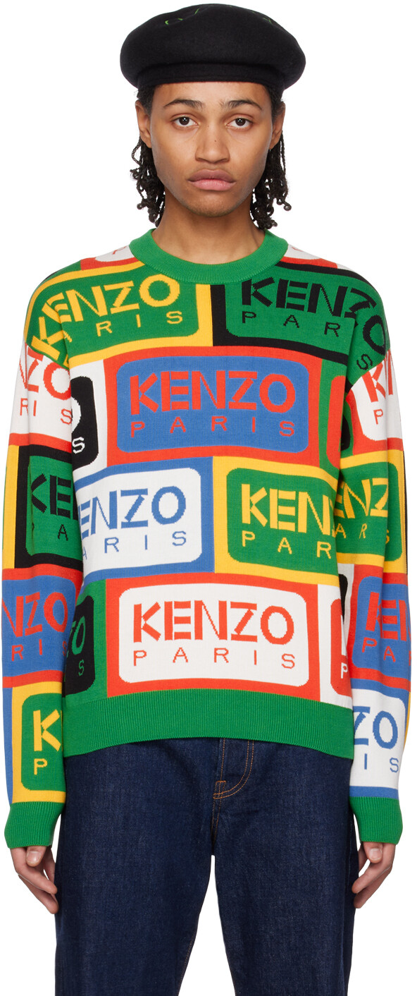 

Разноцветный свитер с круглым вырезом Kenzo Paris