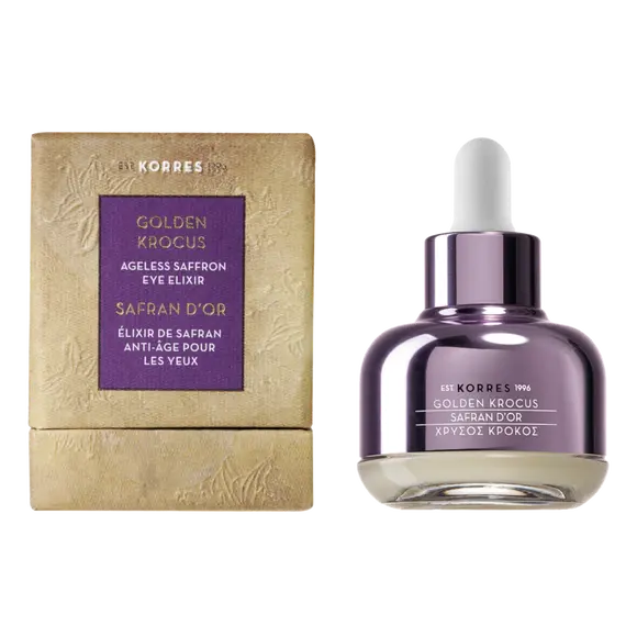 

Korres Golden Krocus эликсир молодости под глаза с шафраном, 18 мл