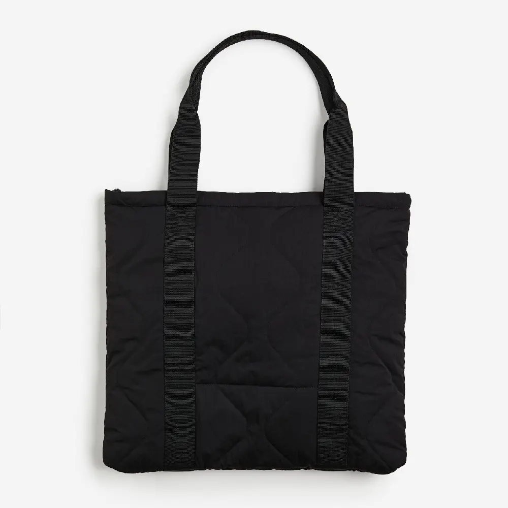 

Сумка H&M Quilted Shopper, черный