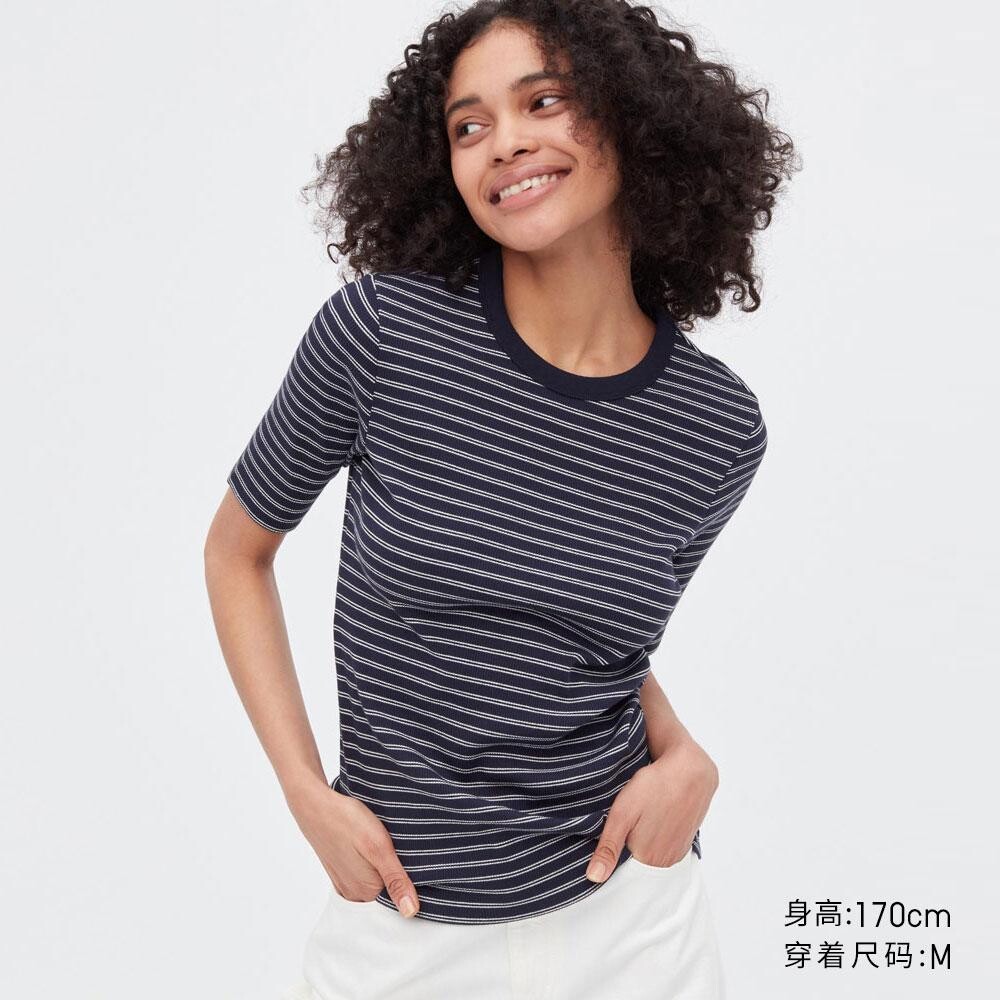 

Футболка хлопковая Uniqlo, синий