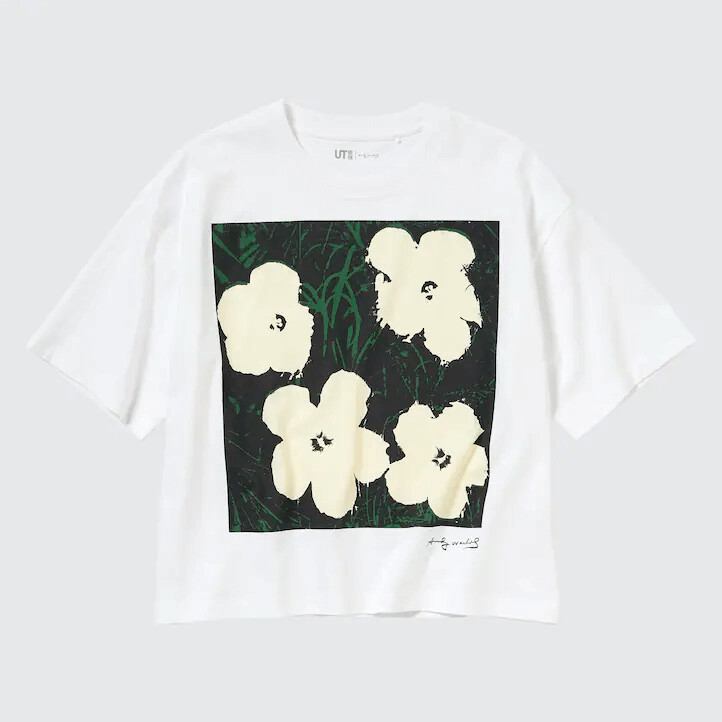 

Футболка Uniqlo UT Andy Warhol Flowers Collection, белый