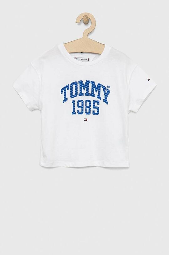 

Хлопковая футболка для детей Tommy Hilfiger, белый