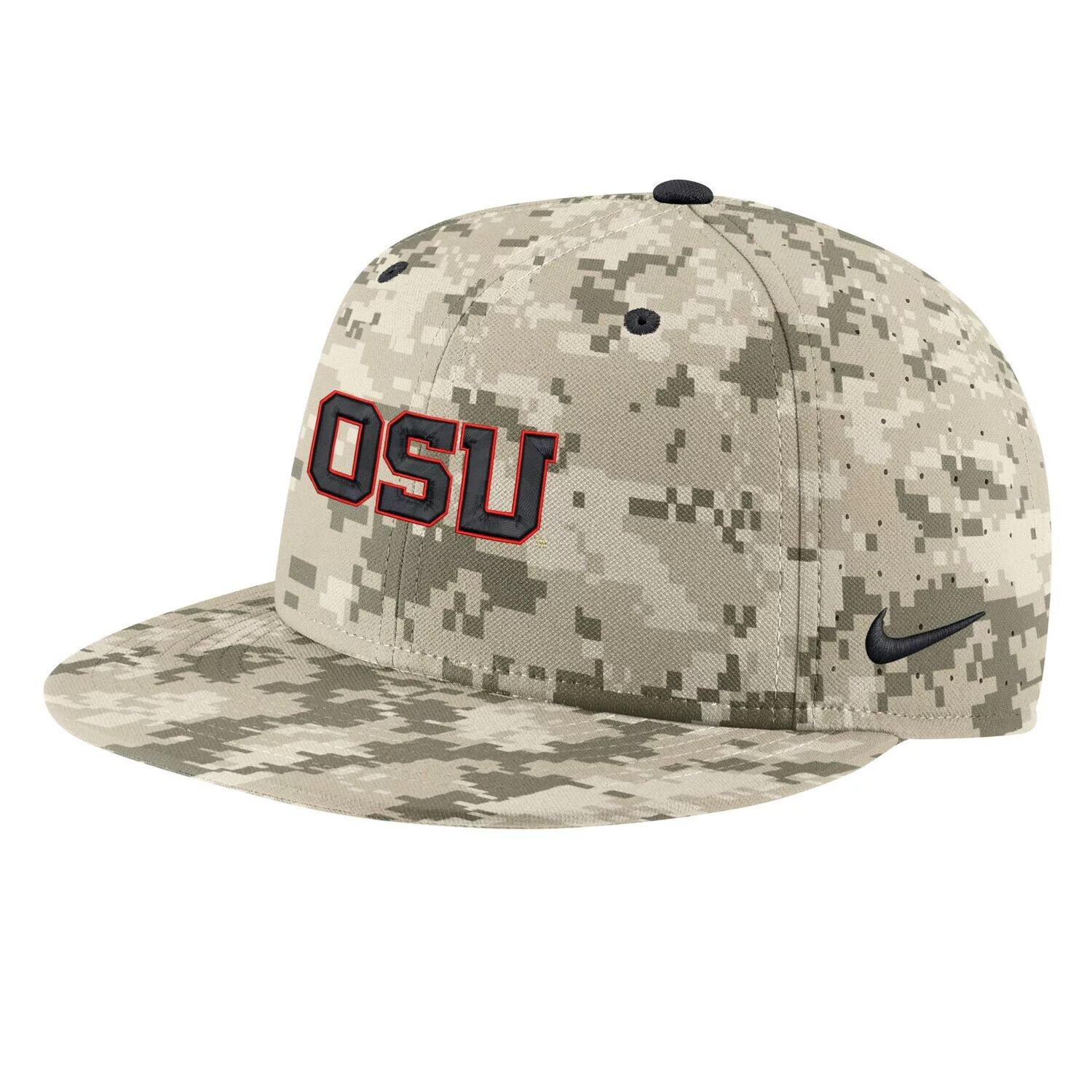

Мужская приталенная кепка Nike Camo Oregon State Beavers Aero True Baseball Performance