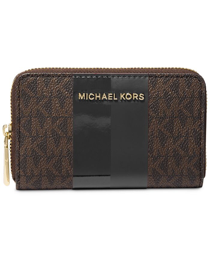 

Маленькая визитница с логотипом Jet Set на молнии Michael Kors, мультиколор