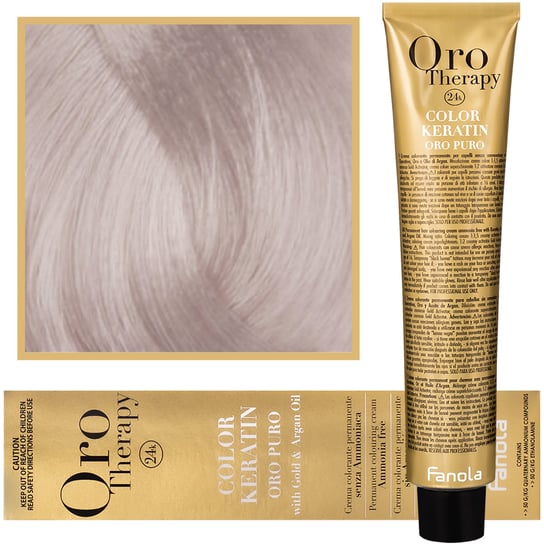 Профессиональная краска для волос, крем. с аргановым маслом, 100 мл Fanola Oro Therapy Color Keratin Oro Puro