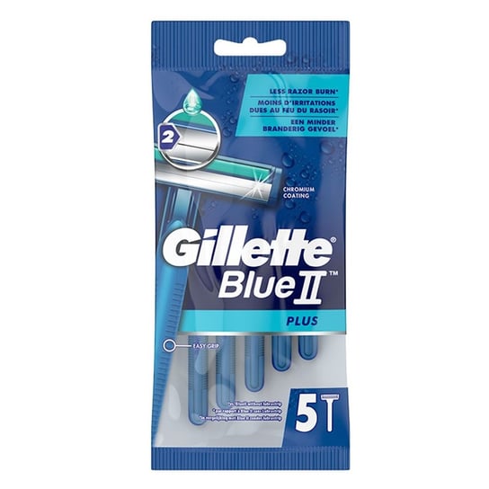 цена Бритвы Gillette, Blue II Plus одноразовые 5 шт.