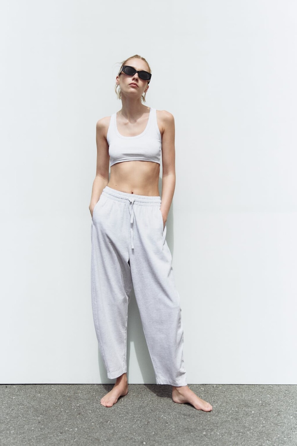 

Брюки для джоггинга carrot ZARA, серый