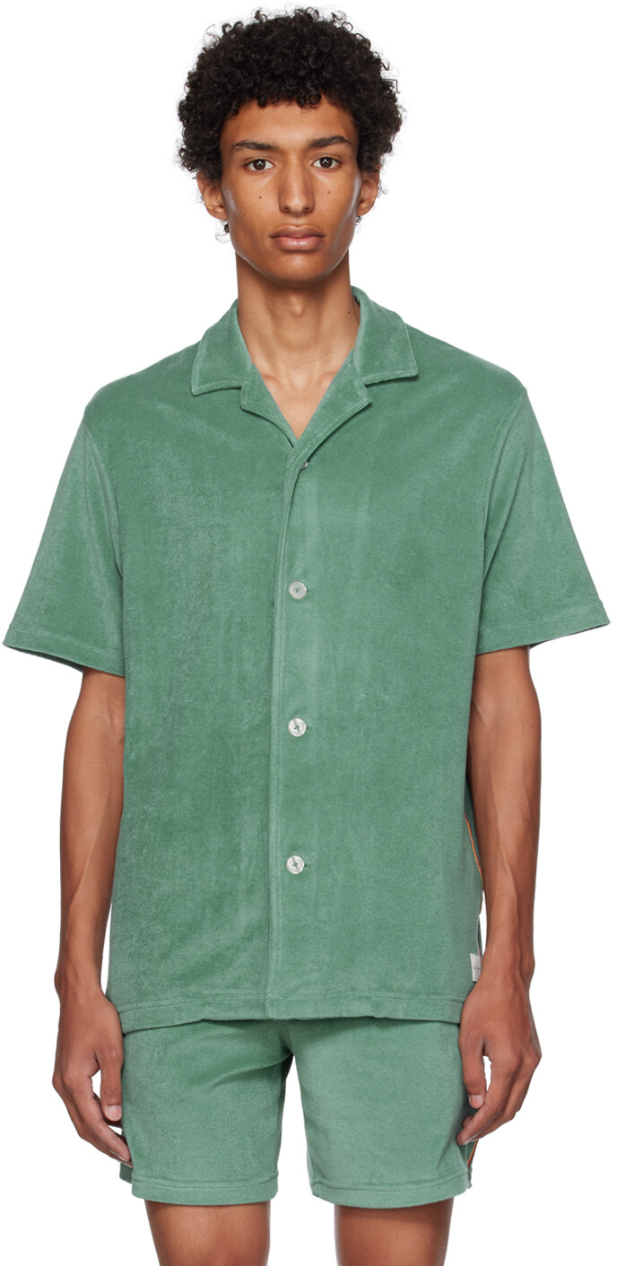 

Синяя рубашка с нашивками Paul Smith