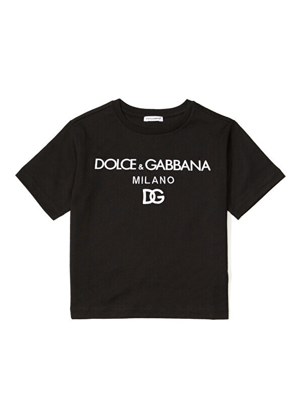 

Черная футболка с логотипом для мальчиков Dolce&Gabbana