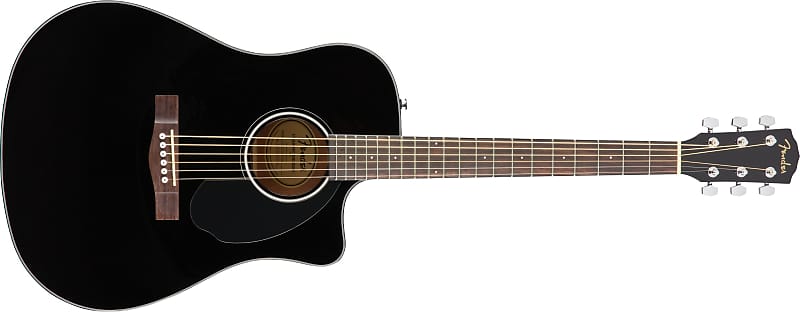 Акустическая гитара Fender CD-60SCE Dreadnought Acoustic Electric Guitar - Black