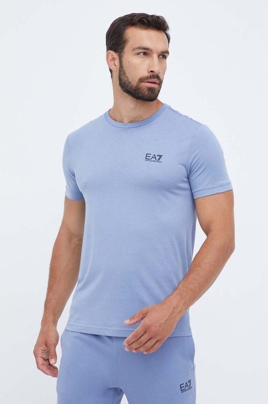 

Хлопковая футболка 8NPT51.PJM9Z EA7 Emporio Armani, синий