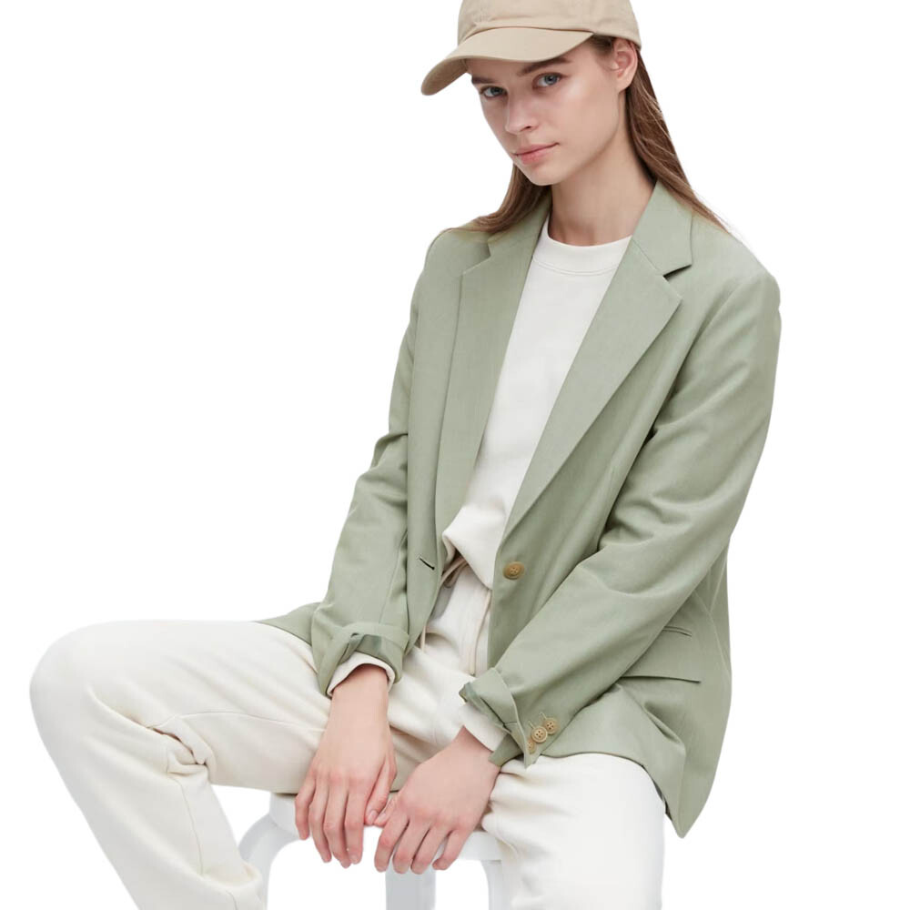 

Пиджак Uniqlo Relaxed Tailored, зеленый