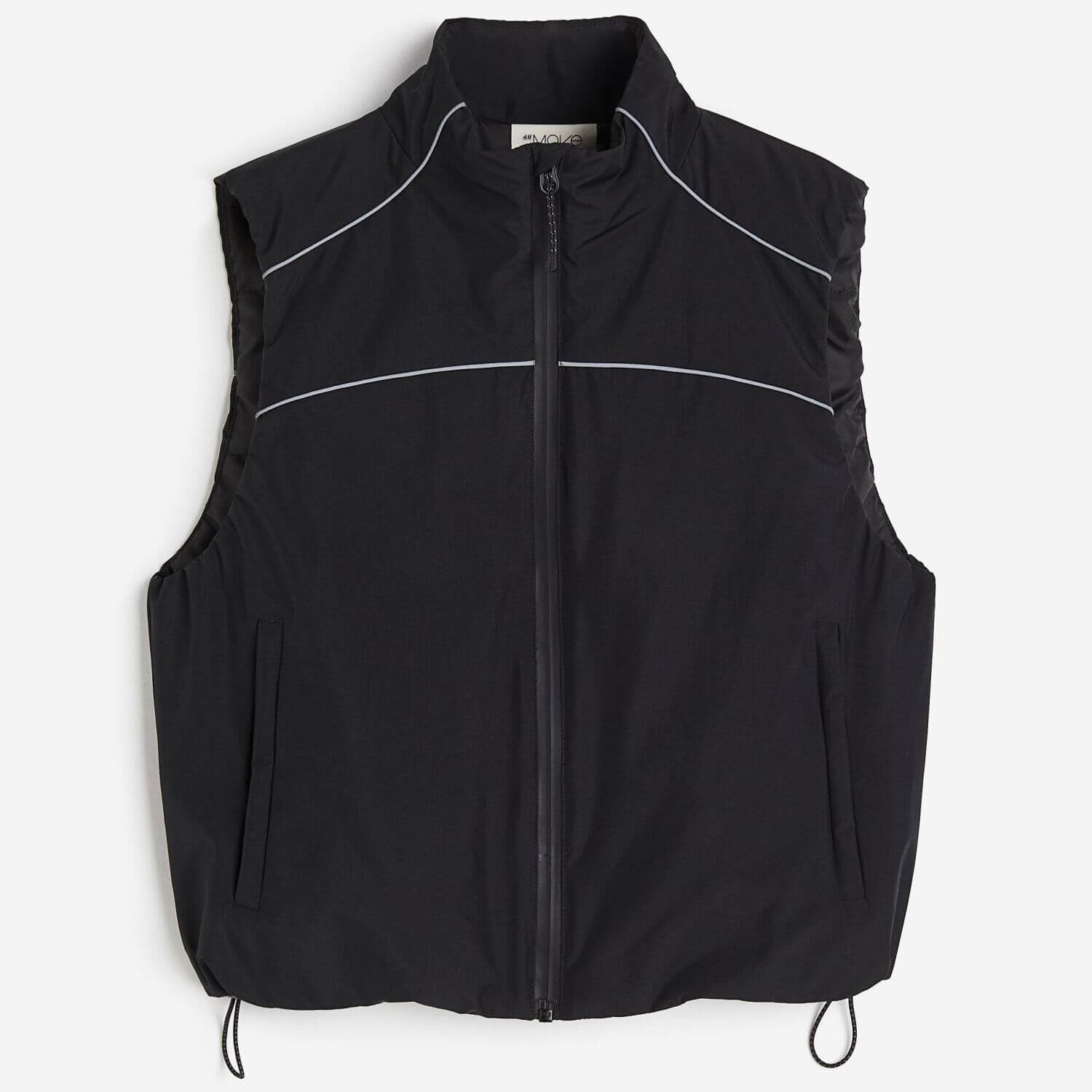 

Женский жилет для бега H&M Water-repellent Padded, черный