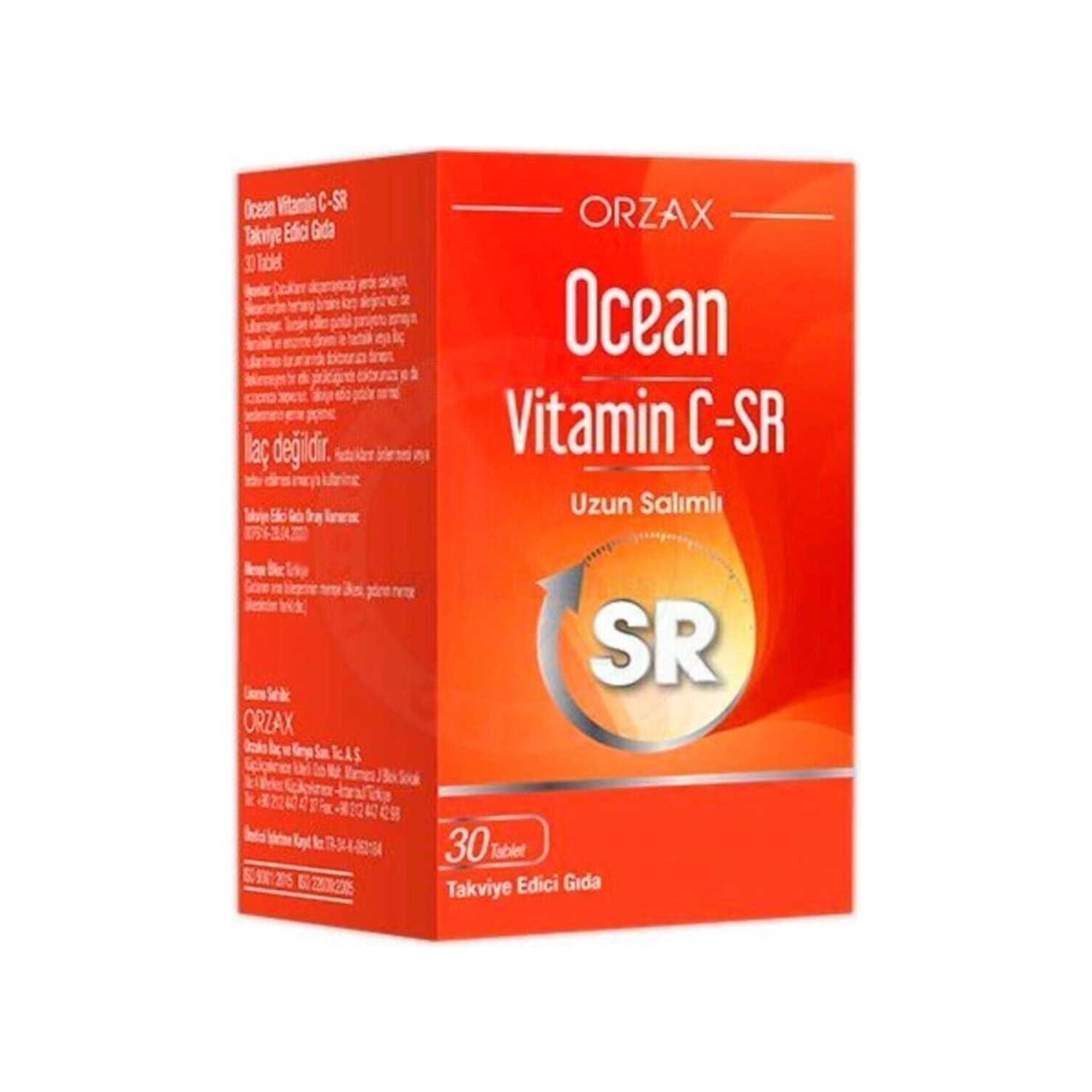 Витамин C-Sr Ocean 500 мг, 30 таблеток витамин c sr orzax ocean 500 мг 30 таблеток