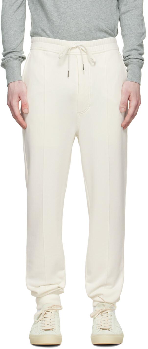 

Белые нейлоновые спортивные штаны TOM FORD