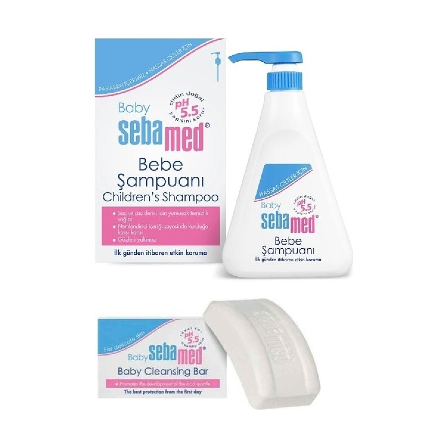 

Детский шампунь Sebamed Baby, 500 мл + Детское мыло Sebamed Baby
