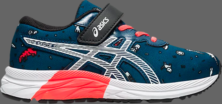 Кроссовки gel excite 7 ps 'mako blue' Asics, синий - фото