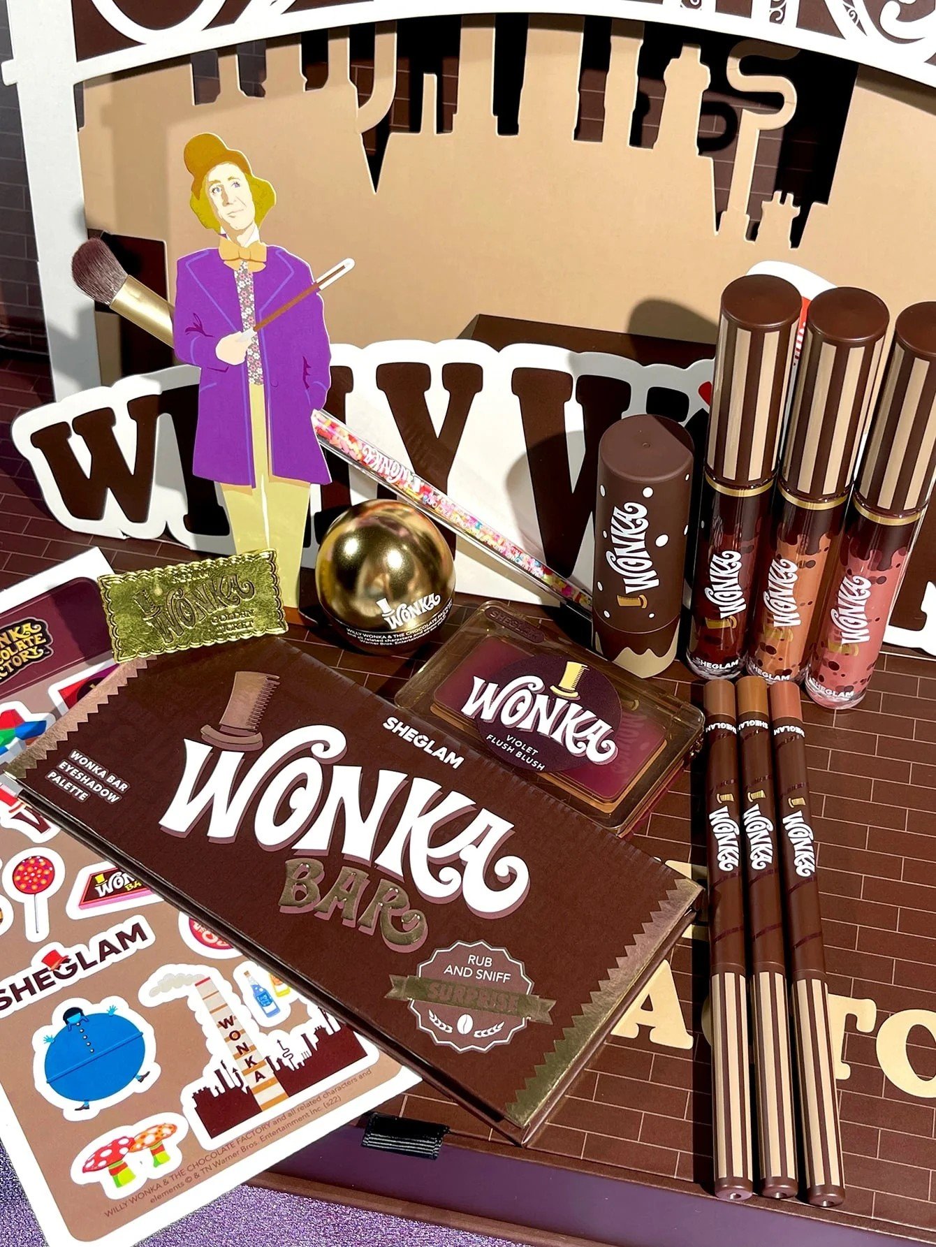 Набор Sheglam x Willy Wonka Full Collection, 12 предметов