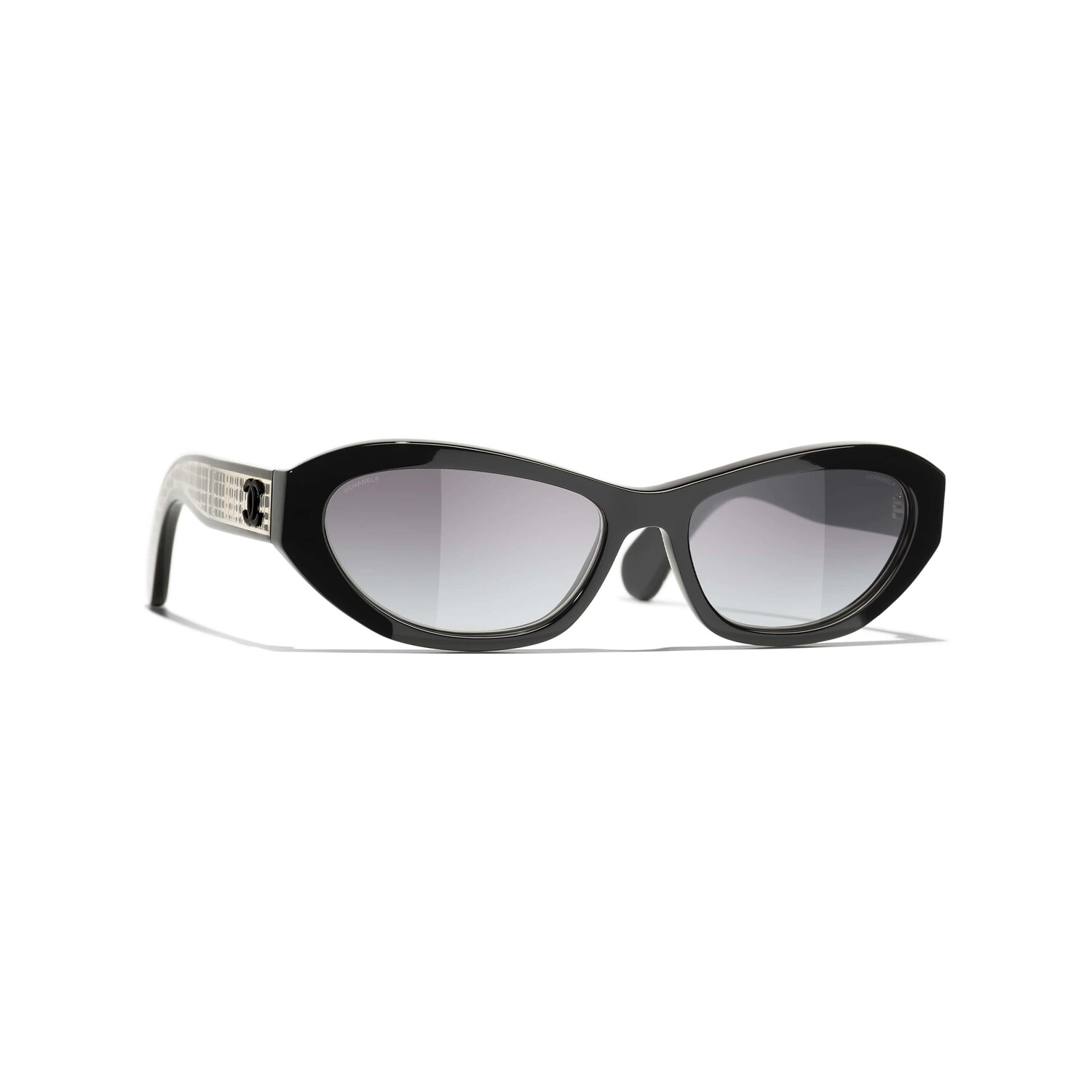 

Солнцезащитные очки Chanel Oval, черный/золотой