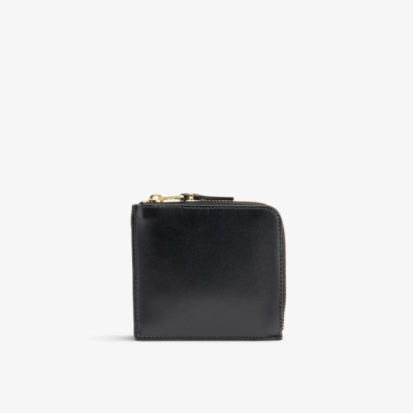 цена Классический кожаный кошелек на полумолнии Comme des Garçons, цвет polka dot print