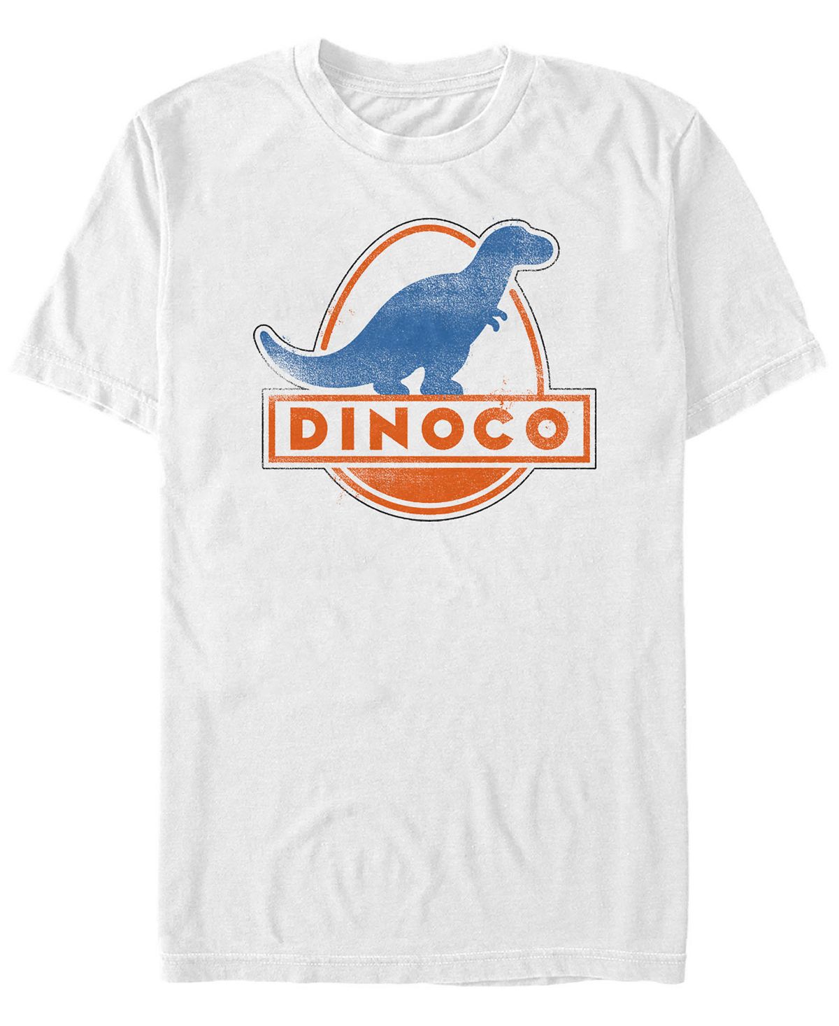 Мужская футболка с коротким рукавом с логотипом dinoco азс disney pixar cars Fifth Sun, белый