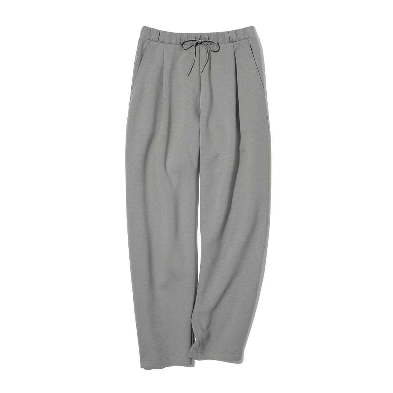 

Брюки Uniqlo Dry Sweat Tucked Tapered, серый