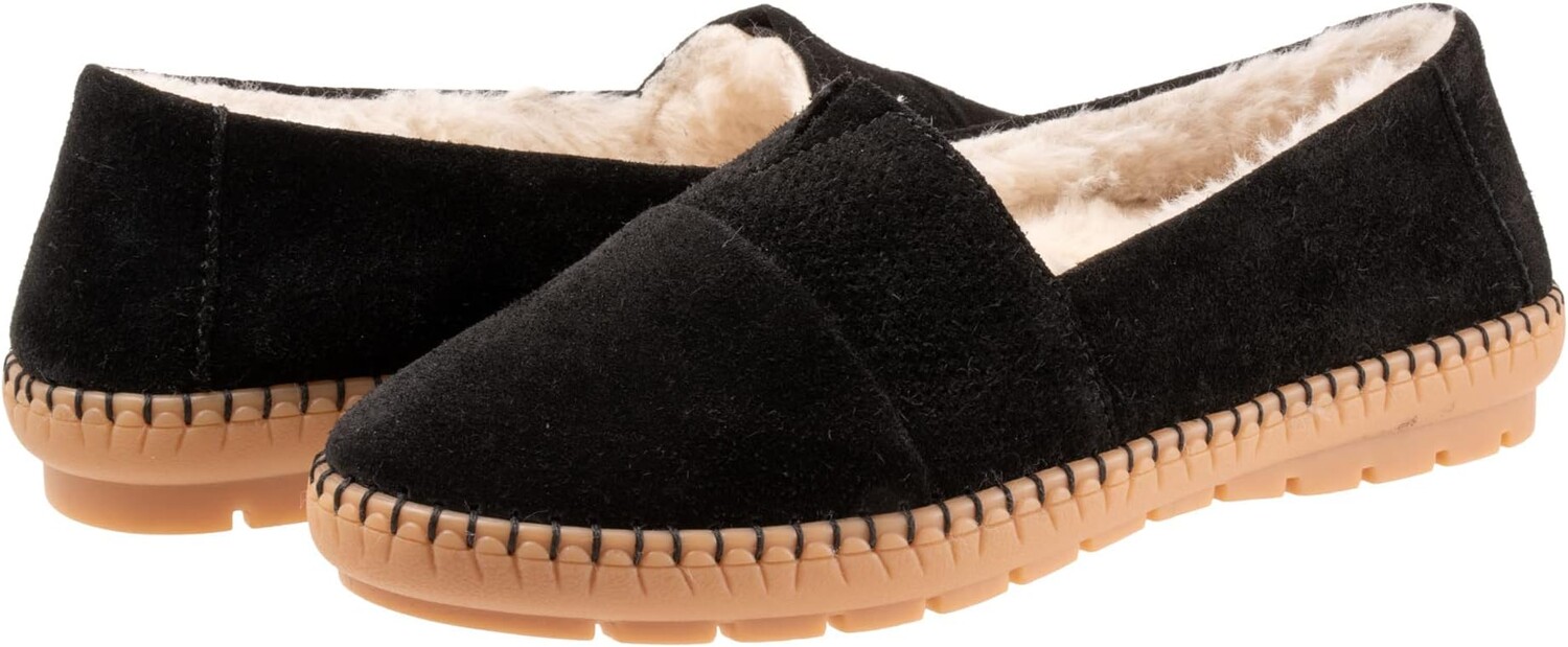 

Тапочки Ruby Plush Trotters, черная замша