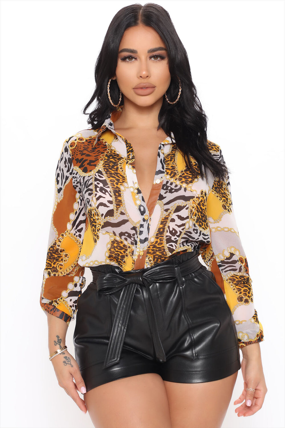 

Рубашка Fashion Nova J1186LZ, желтый