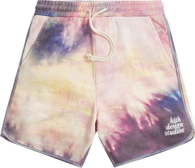 Шорты Kith Tie Dye Jordan Short 'Purple/Pink', разноцветный - фото