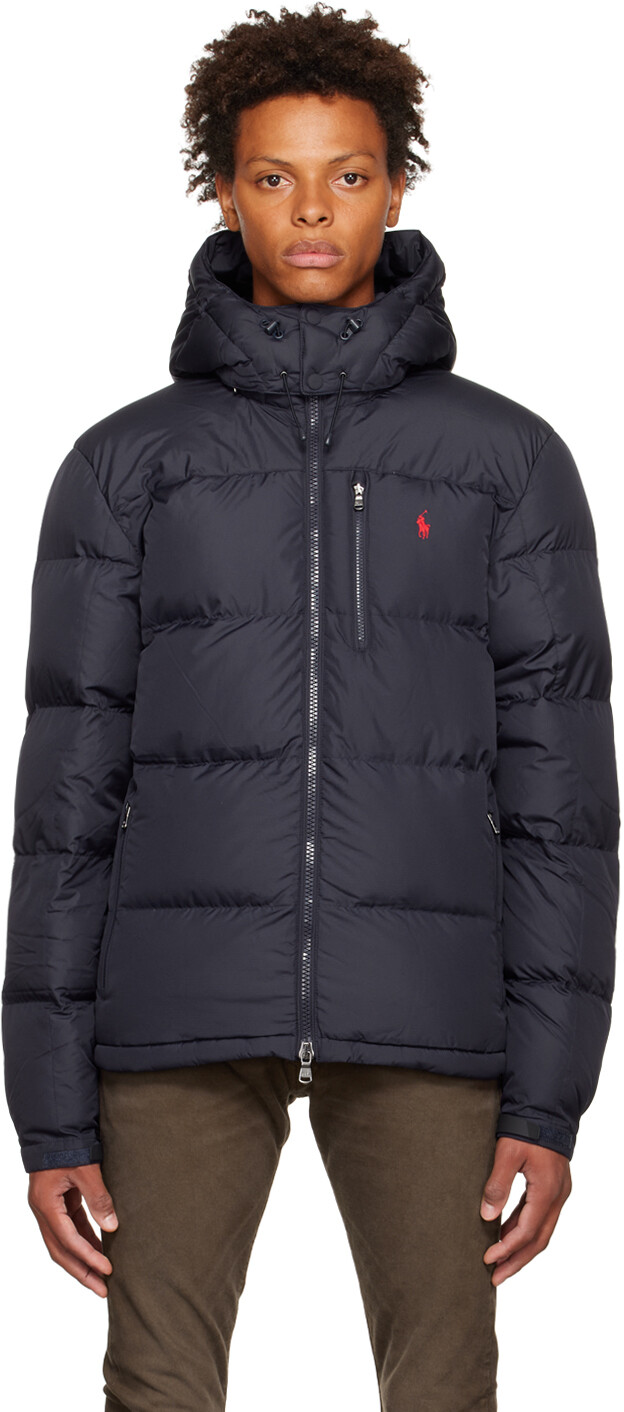 

Темно-синий стеганый пуховик Polo Ralph Lauren