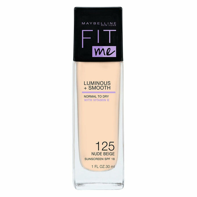 

Maybelline Fit Me Luminous + Smooth Foundation 125 Нюдовый Бежевый 30мл