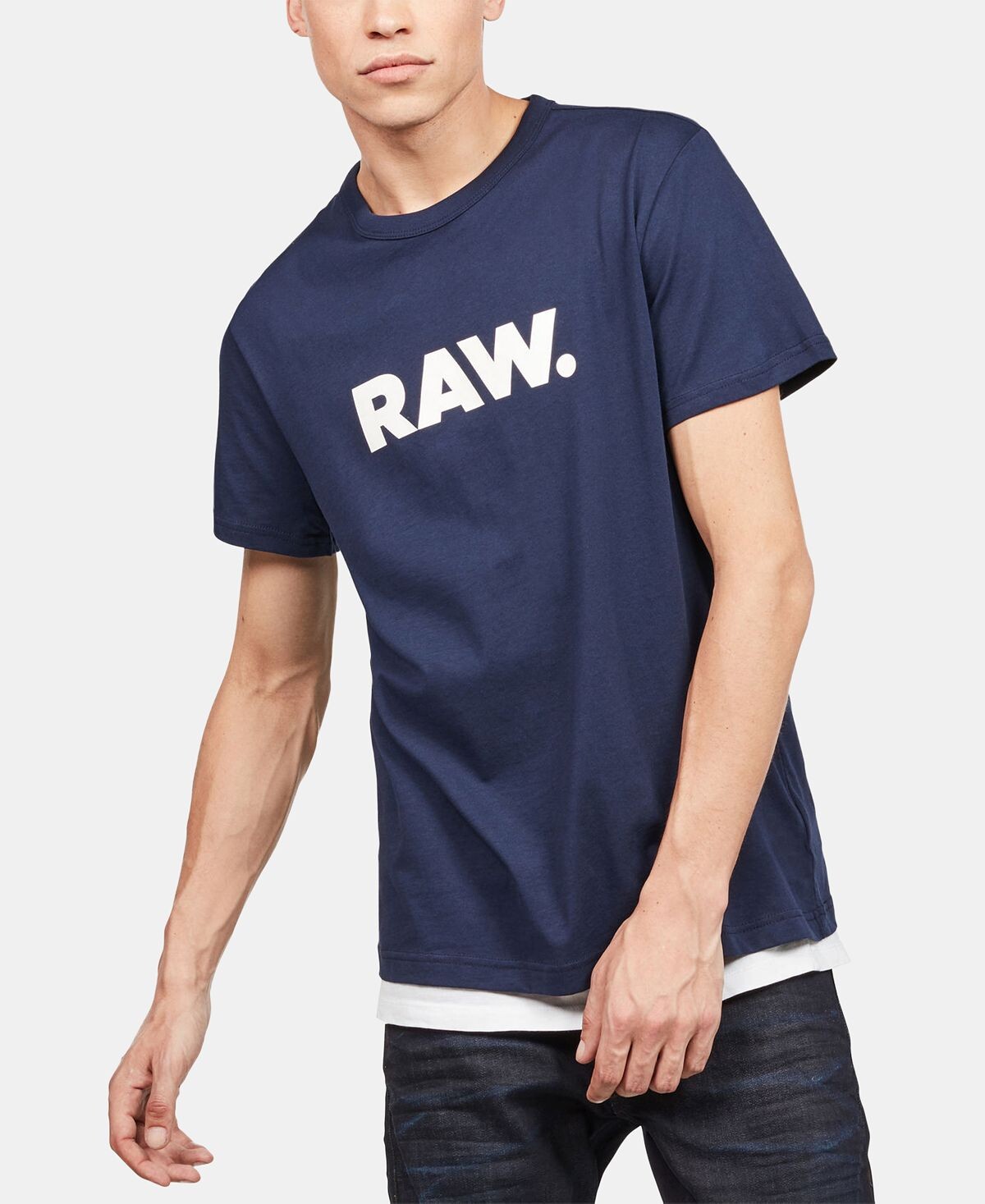 

Мужская футболка с круглым вырезом holorn raw с графическим логотипом G-Star Raw, мульти