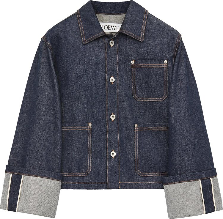 

Куртка Loewe Turn Up Jacket 'Raw Denim', синий