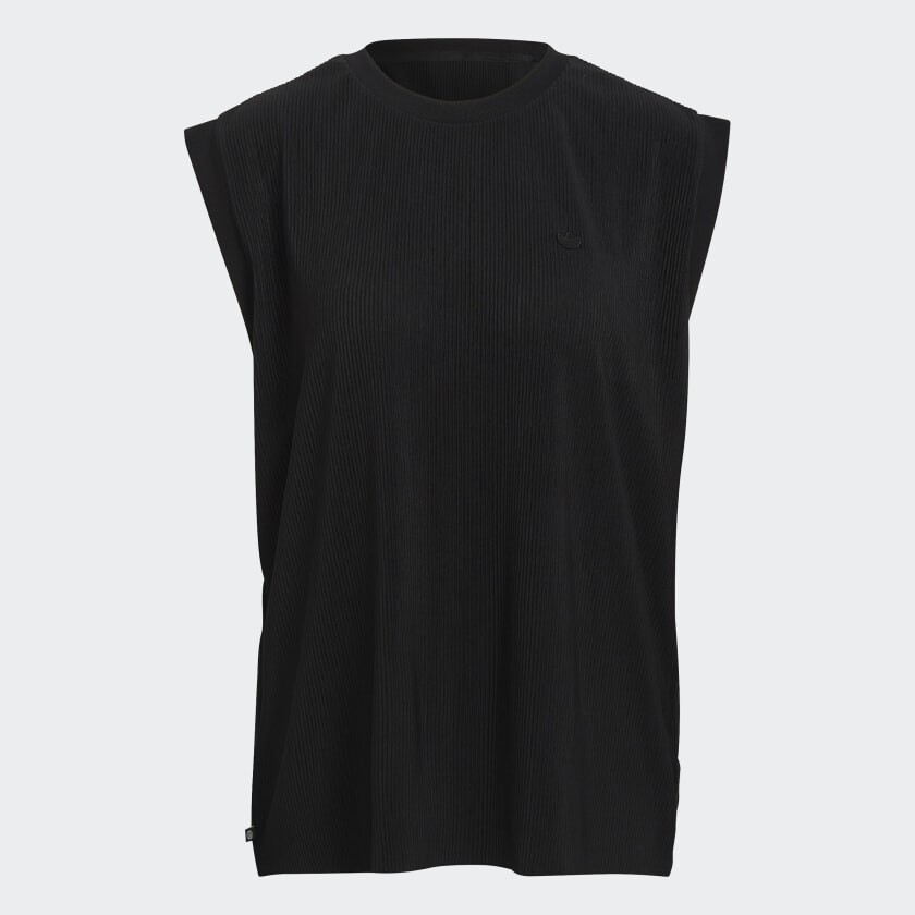 

Топ adidas Adicolor Plisse Tank, черный