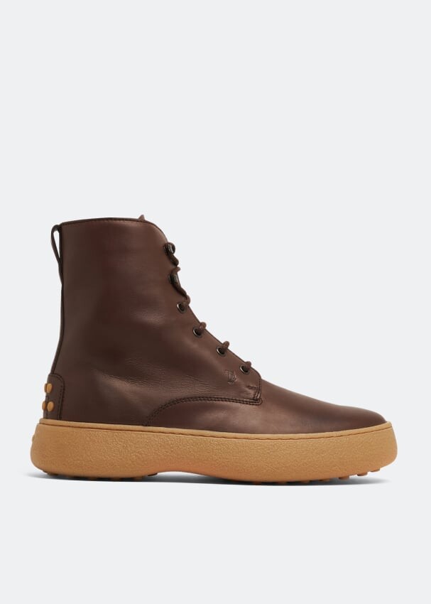 

Ботинки TOD'S W. G. lace-up ankle boots, коричневый