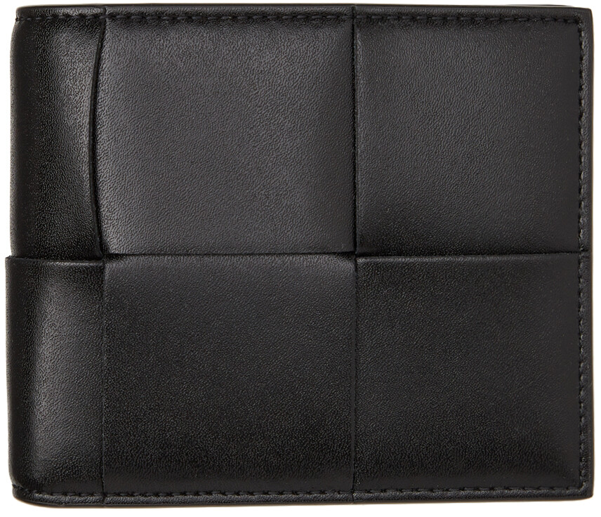 

Черный бумажник Intrecciato Bifold Bottega Veneta