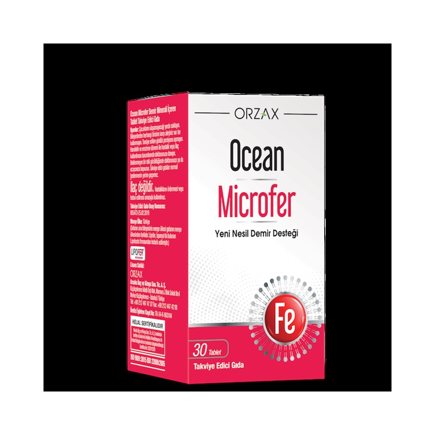 Пищевая добавка Ocean Microfer Supplementary Food, 30 таблеток