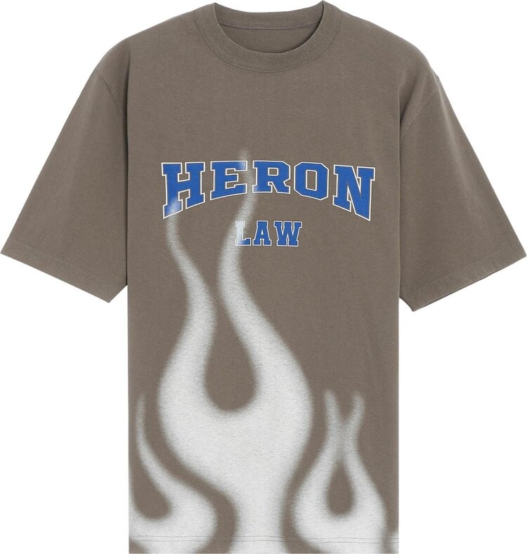 

Футболка Heron Preston Heron Law Flames Short-Sleeve Tee 'Grey', серый