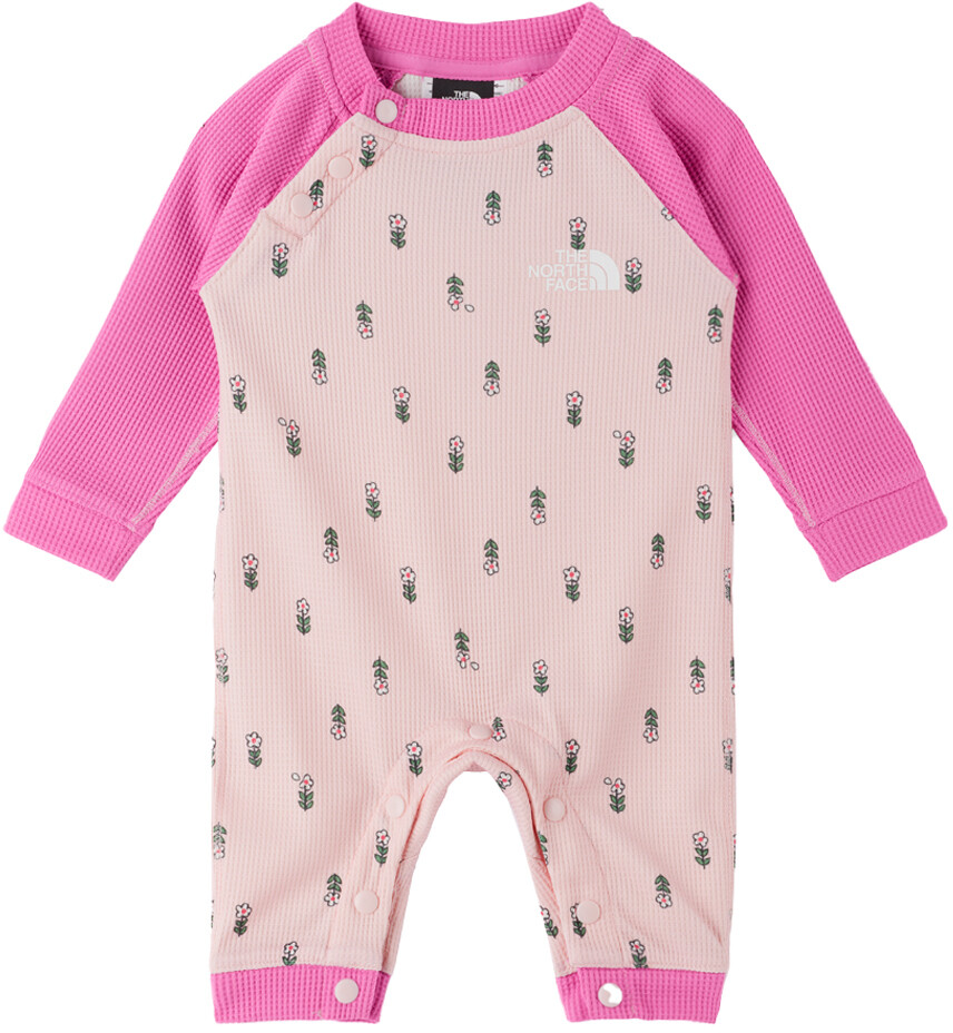 

Детский розовый комбинезон базового слоя The North Face Kids