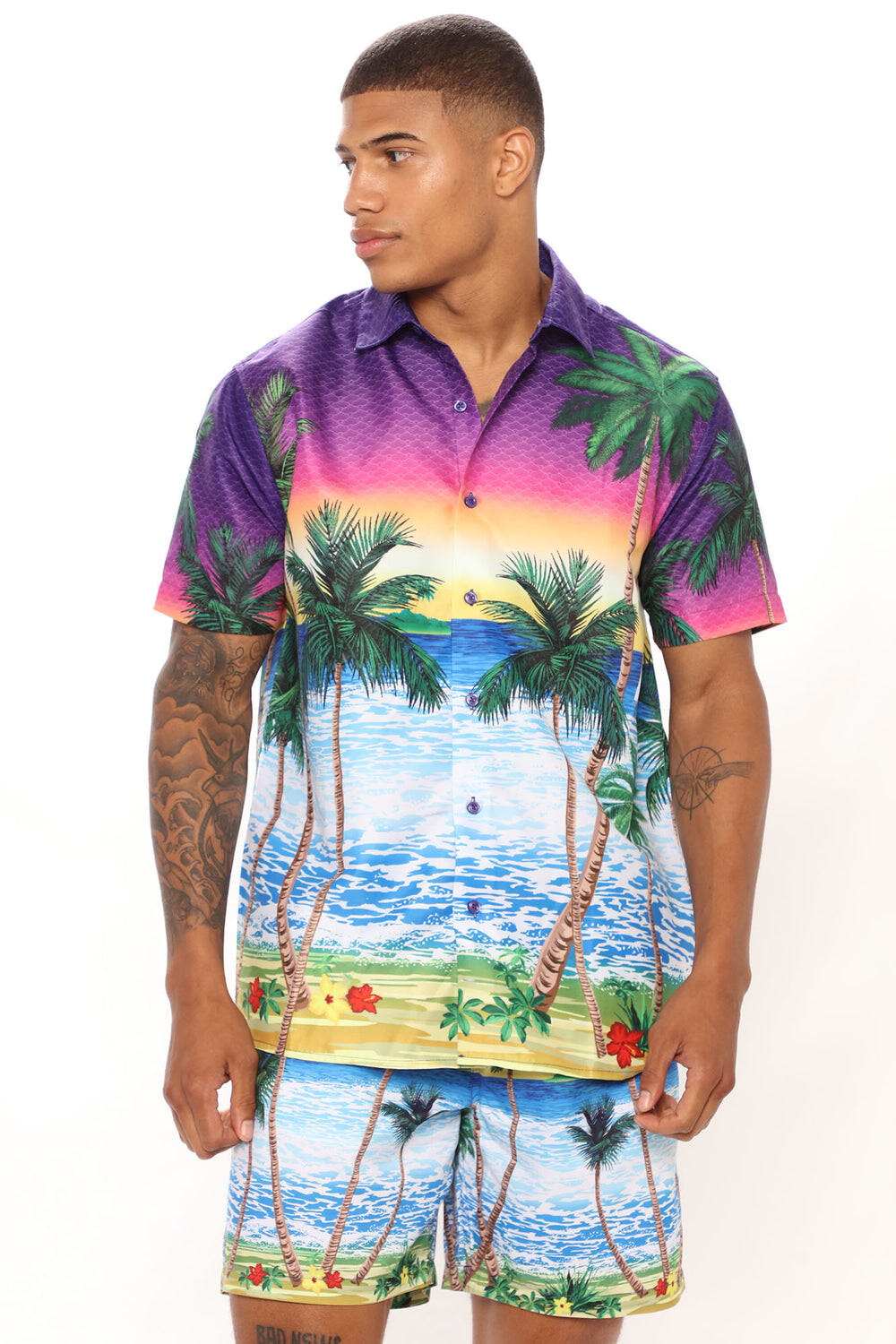

Рубашка Fashion Nova D2352X3170, фиолетовый