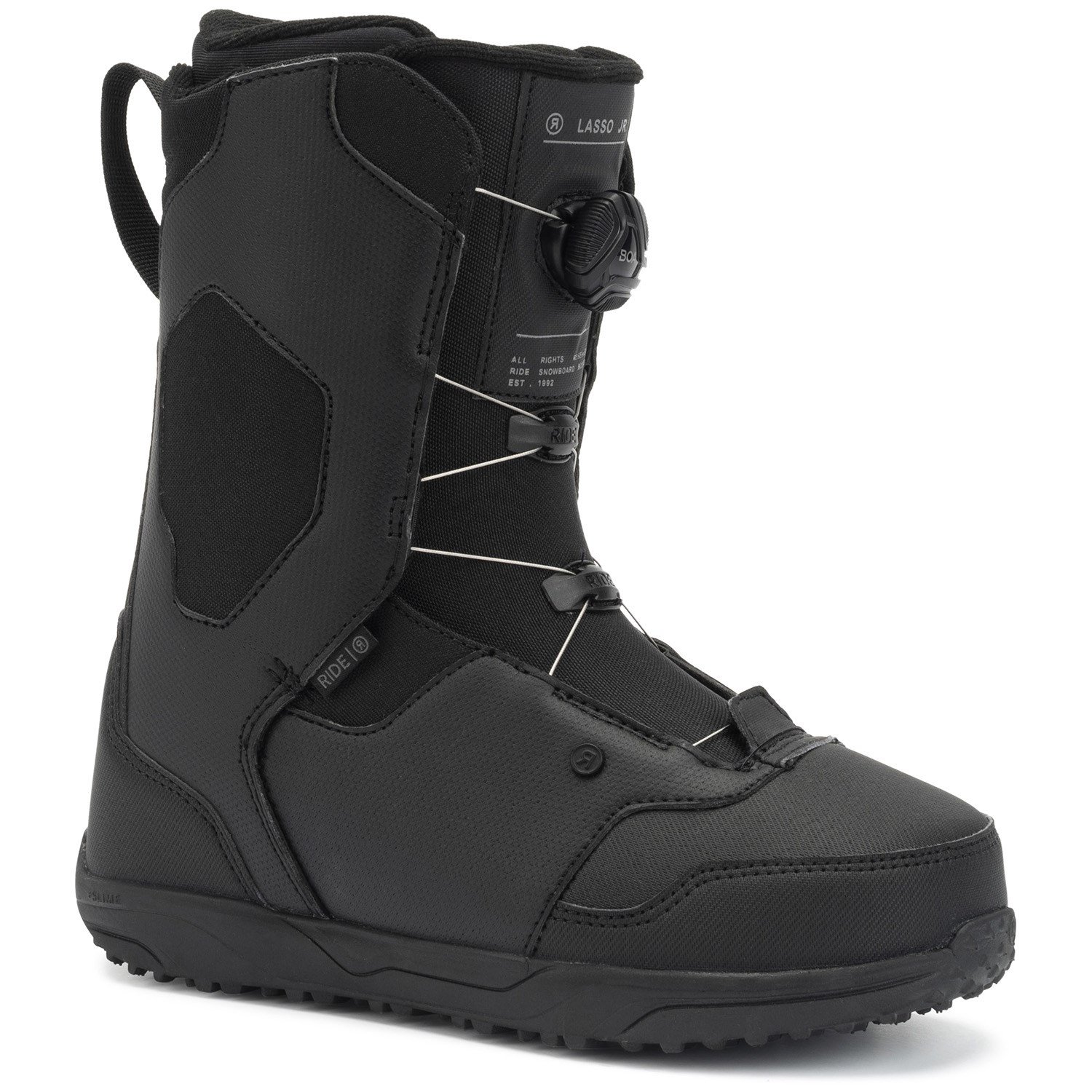 Ботинки для сноуборда Ride Lasso Jr 2023 детские, черный