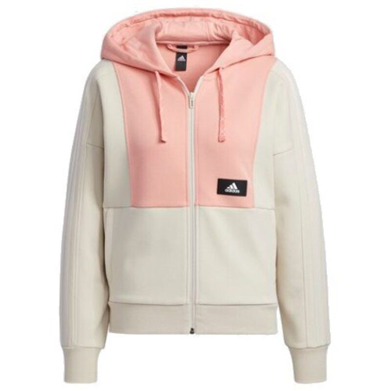 

Толстовка Adidas Windproof Casual, светло-серый/розовый