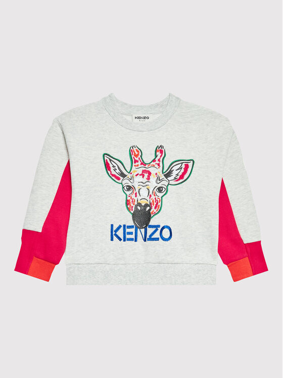 

Толстовка обычного кроя Kenzo Kids, серый