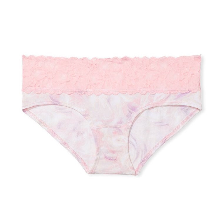 

Трусы Victoria's Secret Lace Waist Cotton Hiphugger, розовый