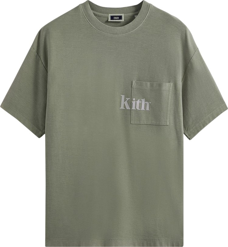 Футболка Kith Quinn Tee 'Cavan', зеленый - фото