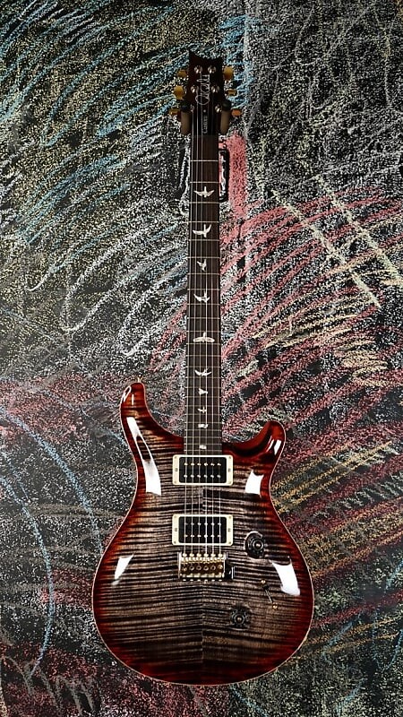 

PRS Custom 24 Flame Maple Charcoal Cherry Sunburst Hybrid Package 10-top Custom 24 10-Top