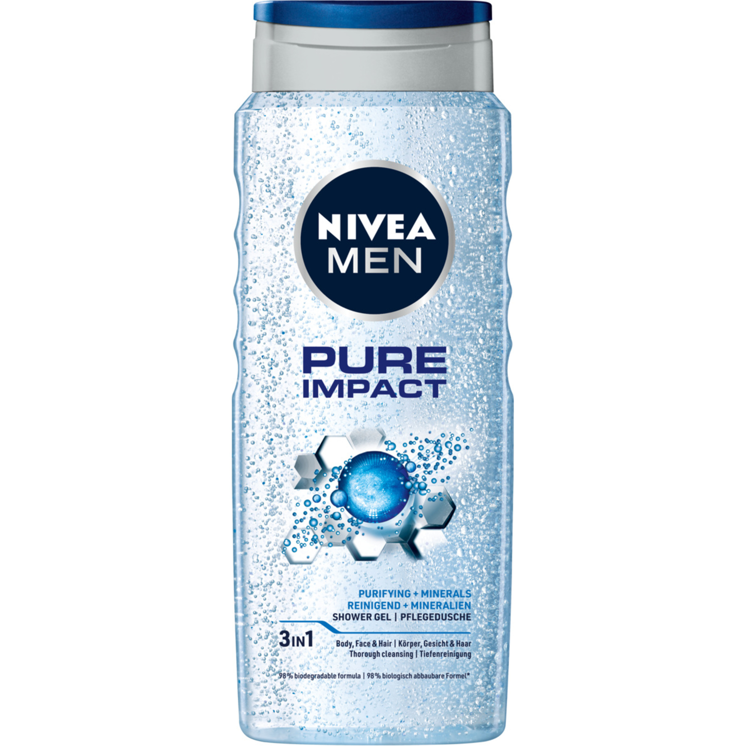 

Nivea MEN Pure Impact освежающий гель для душа для мужчин, 500 мл