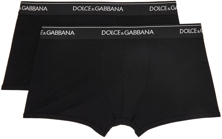 

Набор из двух черных трусов-боксеров Dolce & Gabbana